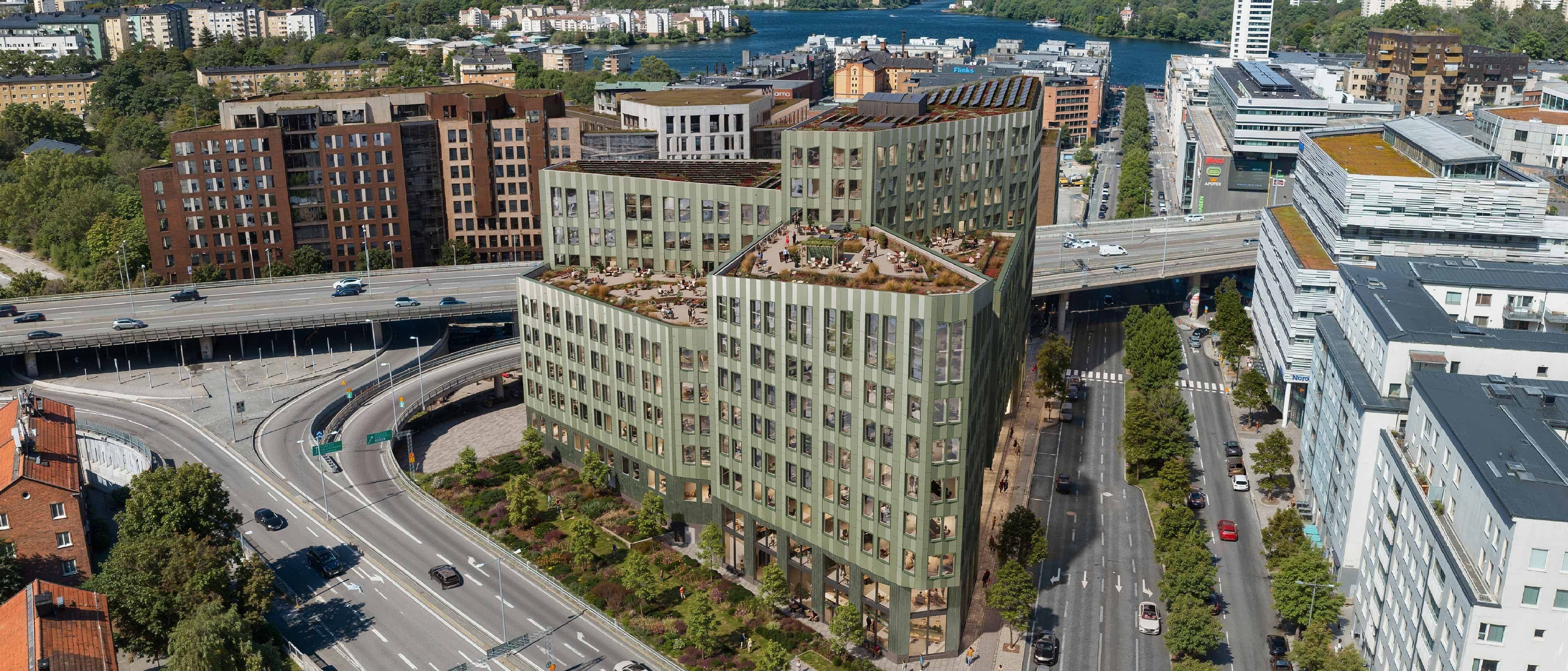 flygbild över huset